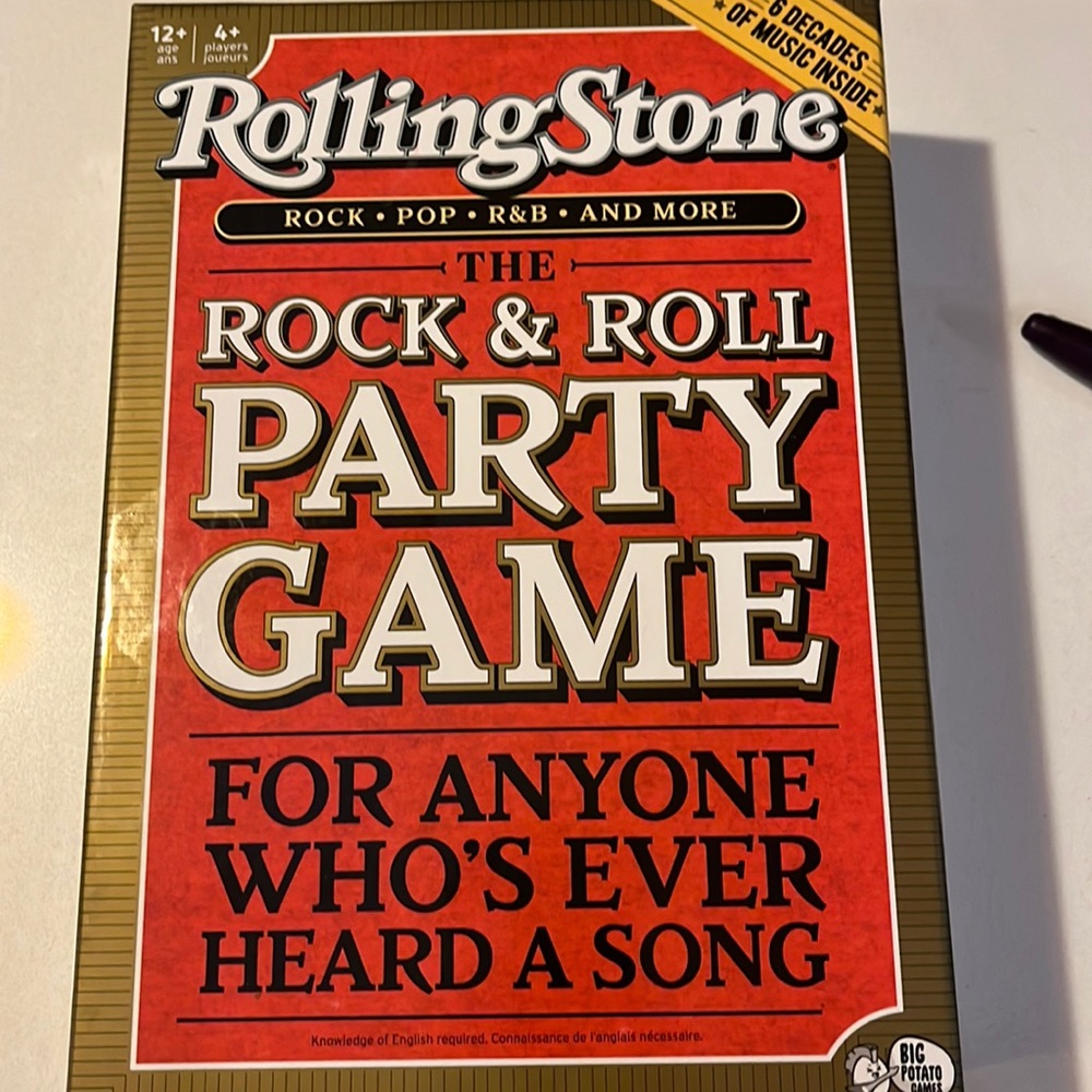 New Rolling Stone Rock&Roll Party Game